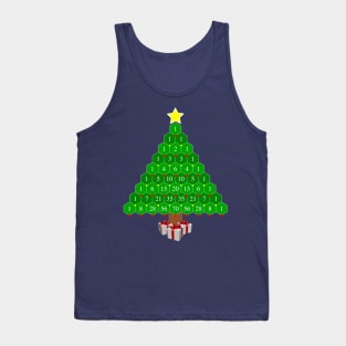 Pascal's Triangle Math Christmas Tree Tank Top